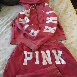 Gently used pink jogging fit